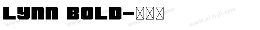 LYNN Bold字体转换